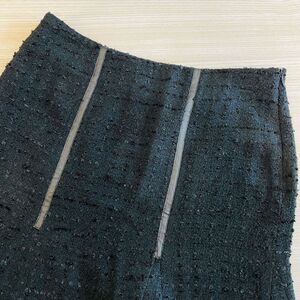 NWT Caché Skirt Women's Size 4 Black 100%‎ Acetate Side Zipper Outdoor